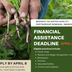 Flyer announcing financial assistance deadline